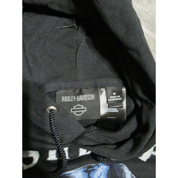 New Harley Davidson Motorcycles Pullover Hoodie Tiger Unleashed Power Size M - Picture 3 of 5